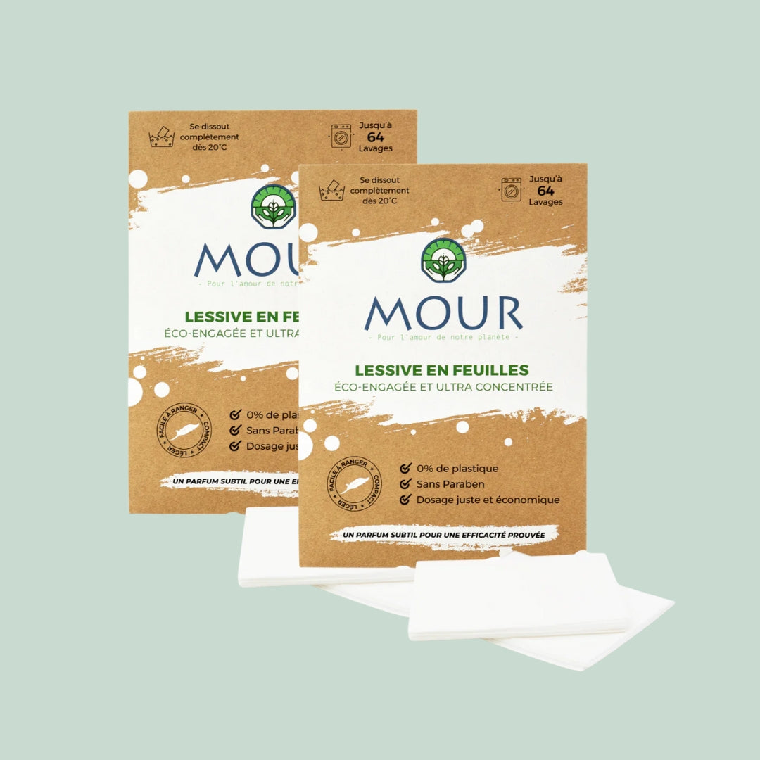 Lessive en feuilles écologique - 64 lavages